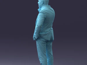 000181 Businessman Talking on Phone 0911 3dp 3D Print Model