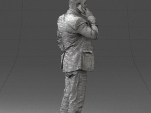 000181 Businessman Talking on Phone 0911 3dp Modelo de impresión 3D