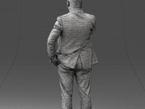000181 Businessman Talking on Phone 0911 3dp Modelo de impresión 3D