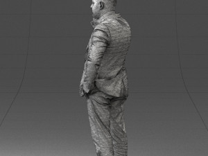 000181 Businessman Talking on Phone 0911 3dp Modelo de impresión 3D