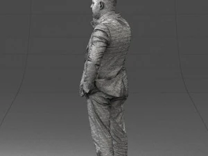 000181 Businessman Talking on Phone 0911 3dp 3D Print Model