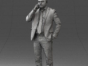 000181 Businessman Talking on Phone 0911 3dp Modelo de impresión 3D