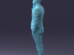 000182 Young Businessman on Phone 0911 3dp 3D Print Model