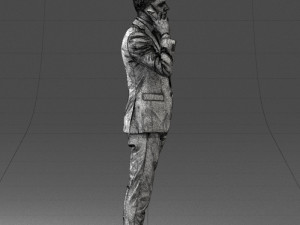 000182 Young Businessman on Phone 0911 3dp 3D Print Model