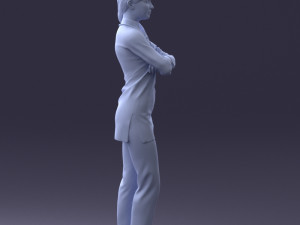 000188 Doctor in Medical Uniform with Stethoscope 1008 Modelo 3D