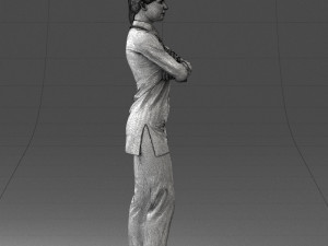 000188 Doctor in Medical Uniform with Stethoscope 1008 Modelo 3D