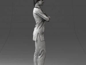 000188 Doctor in Medical Uniform with Stethoscope 1008 3D Model