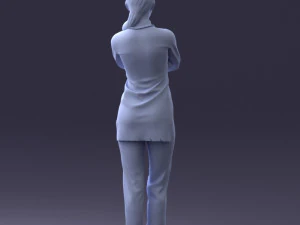 000188 Doctor in Medical Uniform with Stethoscope 1008 3dp 3D Print Model