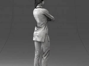 000188 Doctor in Medical Uniform with Stethoscope 1008 3dp 3D Print Model