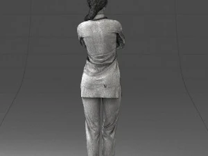 000188 Doctor in Medical Uniform with Stethoscope 1008 3dp 3D Print Model