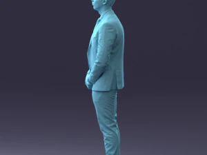 000192 Businessman in Formal Suit Standing Pose 3dp 3D Print Model
