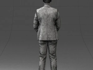 000192 Businessman in Formal Suit Standing Pose 3dp 3D Print Model