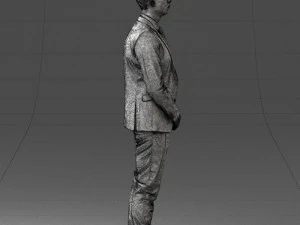 000192 Businessman in Formal Suit Standing Pose 3dp 3D Print Model