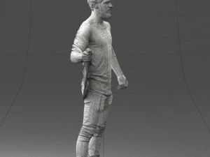 000199 재킷을 벗고 있는 수염난 남자 1024 3D 모델