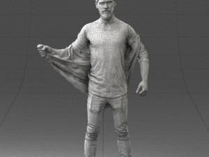 000199 Bearded Man Taking Off Jacket 1024 3dp Modello di stampa 3D