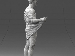 000199 Bearded Man Taking Off Jacket 1024 3dp Modello di stampa 3D