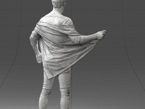 000199 Bearded Man Taking Off Jacket 1024 3dp Modello di stampa 3D