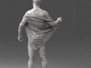 000199 Bearded Man Taking Off Jacket 1024 3dp Modello di stampa 3D
