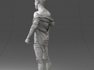 000199 Bearded Man Taking Off Jacket 1024 3dp Modello di stampa 3D