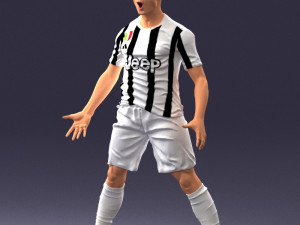 soccer player 1123-2 Model 3D