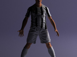 soccer player 1123-2 Model 3D