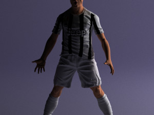 soccer player 1123-2 Model 3D