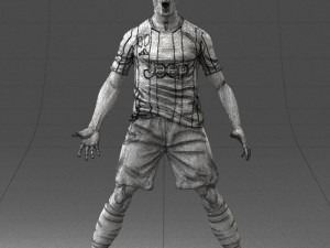 soccer player 1123-2 Model 3D