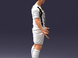 soccer player 1123-2 3d print ready 3D Print Model