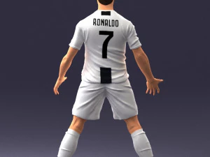 soccer player 1123-2 3d print ready 3D Print Model