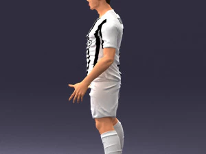 soccer player 1123-2 3d print ready 3D Print Model