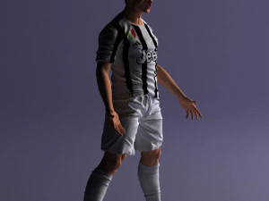 soccer player 1123-2 3d print ready 3D Print Model
