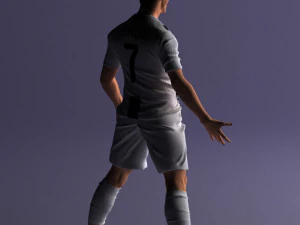 soccer player 1123-2 3d print ready 3D Print Model