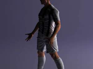 soccer player 1123-2 3d print ready 3D Print Model