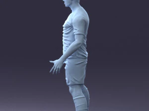 soccer player 1123-2 3d print ready 3D Print Model