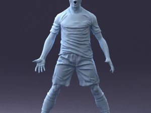 soccer player 1123-2 3d print ready 3D Print Model
