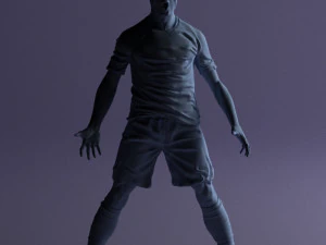 soccer player 1123-2 3d print ready 3D Print Model
