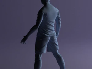soccer player 1123-2 3d print ready 3D Print Model