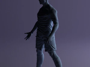 soccer player 1123-2 3d print ready 3D Print Model