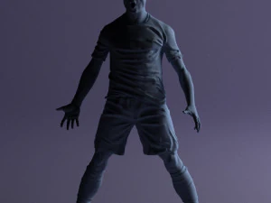 soccer player 1123-2 3d print ready 3D Print Model