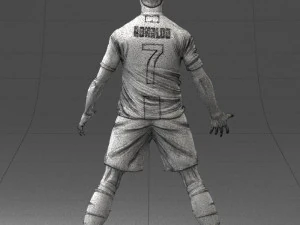 soccer player 1123-2 3d print ready 3D Print Model