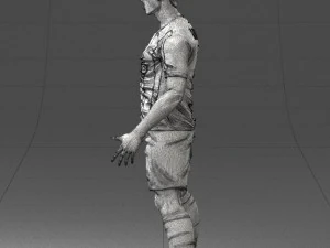 soccer player 1123-2 3d print ready 3D Print Model