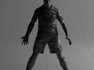 soccer player 1123-2 3d print ready 3D Print Model