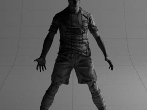 soccer player 1123-2 3d print ready 3D Print Model