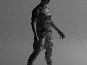 soccer player 1123-2 3d print ready 3D Print Model