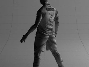 soccer player 1123-2 3d print ready 3D Print Model