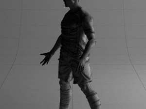 soccer player 1123-2 3d print ready 3D Print Model