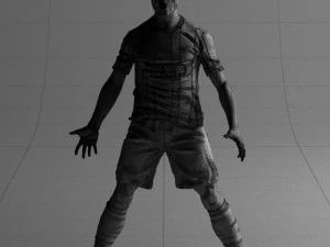 soccer player 1123-2 3d print ready 3D Print Model