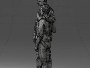000231 Couple Standing Together Embracing Pose 1205 3dp 3D Print Model