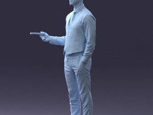 businessman with dollars 1224 3d print ready Modèles 3D en vedette