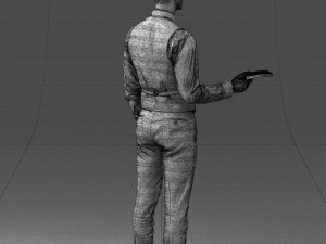 businessman with dollars 1224 3d print ready Modèles 3D en vedette